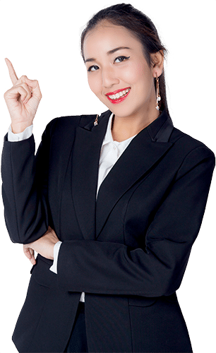 young-buisness-woman-with-finger-point-up-white-background